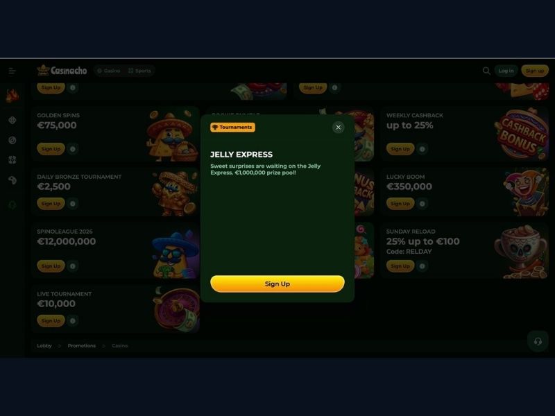 Dashboard protezione e prime esplorazioni su Casinacho Casino Nacho Casino per l'Italia